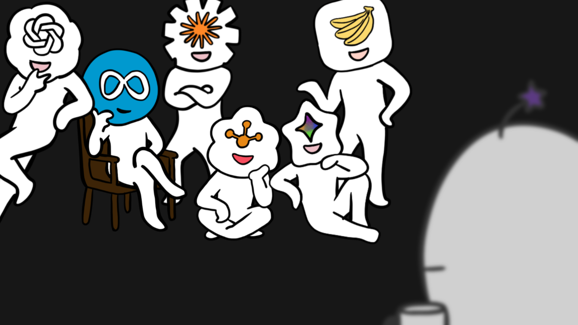 AI 뒤에 사람있어요